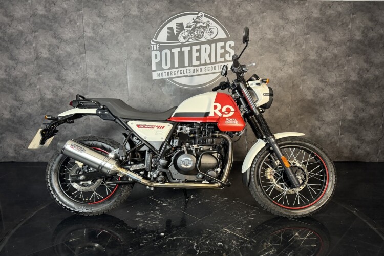 2024 ROYAL ENFIELD SCRAM 411, White And Red - photo 2