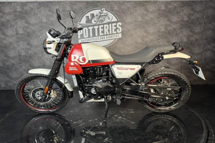 2024 ROYAL ENFIELD SCRAM 411, White And Red - photo 7