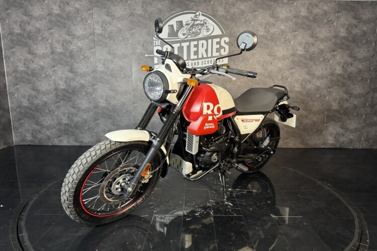 2024 ROYAL ENFIELD SCRAM 411, White And Red - photo 11
