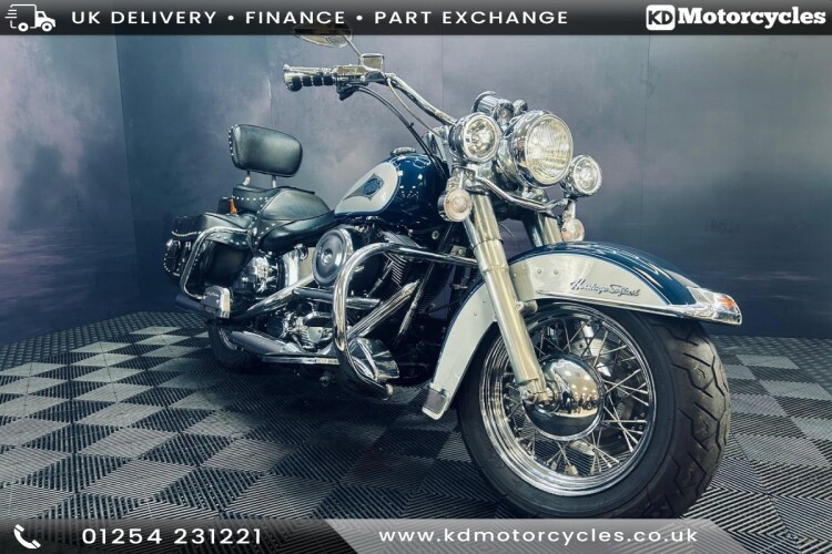 1998 HARLEY-DAVIDSON SOFTAIL, Blue And Grey