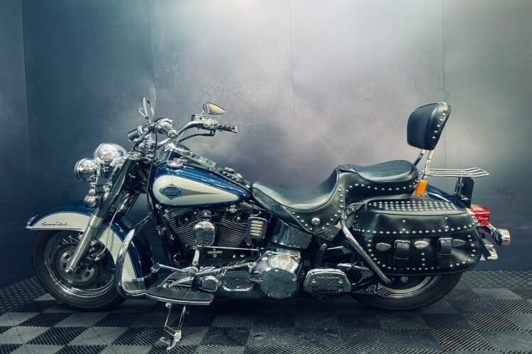 1998 HARLEY-DAVIDSON SOFTAIL, Blue And Grey - photo 3