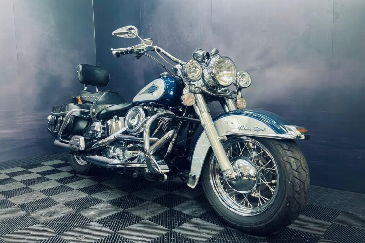 1998 HARLEY-DAVIDSON SOFTAIL, Blue And Grey - photo 4