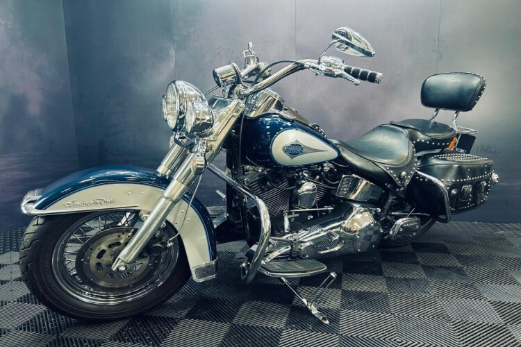 1998 HARLEY-DAVIDSON SOFTAIL, Blue And Grey - photo 5